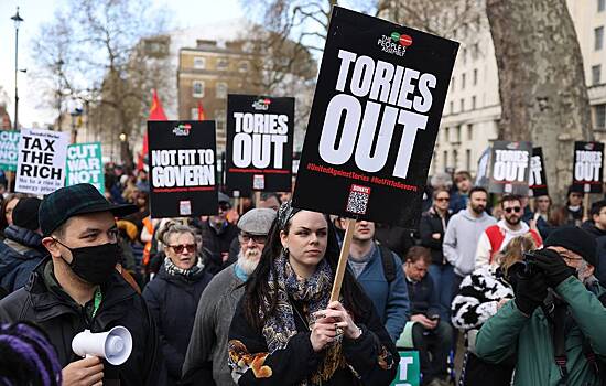 В Лондоне прошли протесты из-за роста цен на электричество