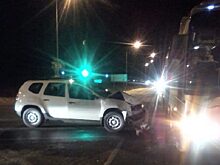 Под Миассом внедорожник врезался в пассажирский автобус