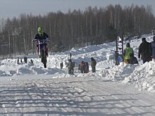 В Ижевске на Орловском кольце прошла гонка в рамках этапа Кубка Удмуртии по зимнему мотокроссу