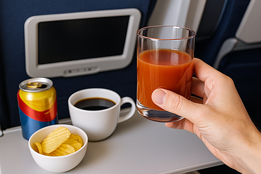 Чай, газировка и не только: какие напитки стоит употреблять в самолёте, а от каких лучше отказаться