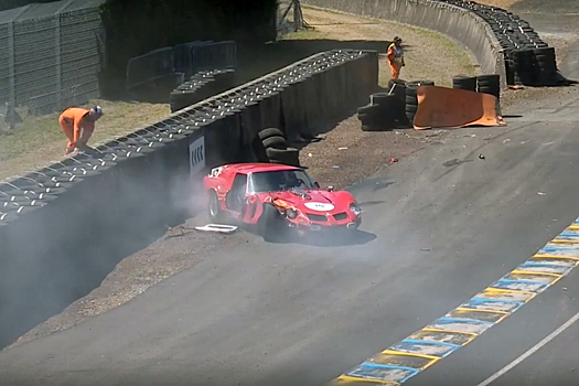 Видео: единственный в своём роде Ferrari разбили в «Ле-Мане»