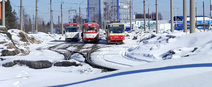 Восстановили движение трамваев по улице 40 лет Победы в Ижевске