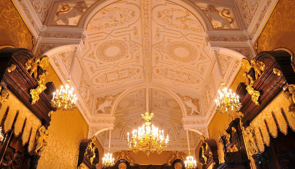 Потолок в Музее Фаберже