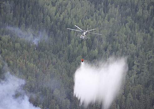 Армейскую авиацию ЦВО задействовали в тушении природного пожара в Туве