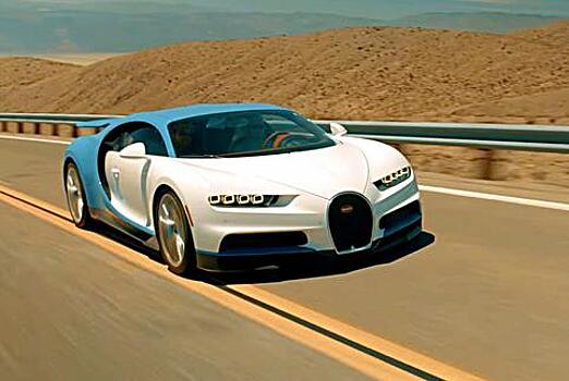 Bugatti испытала гиперкар Chiron в Долине Смерти