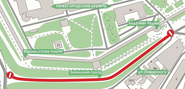 Движение по Зеленскому съезду будет приостановлено на ночь