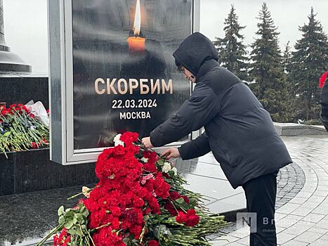 Баннеры, цветы и слезы: Нижний Новгород скорбит после теракта в «Крокусе»