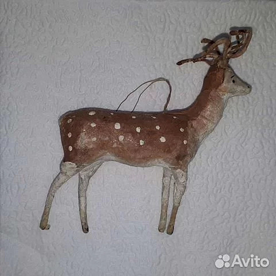 Олень из папье-маше 40-50х годов прошлого века оценен продавцом в 35 тысяч рублей