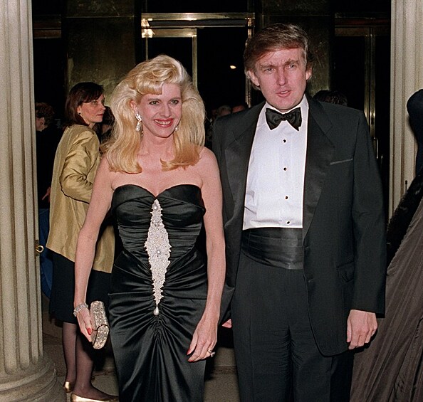 Трамп с женой Иваной, 1989