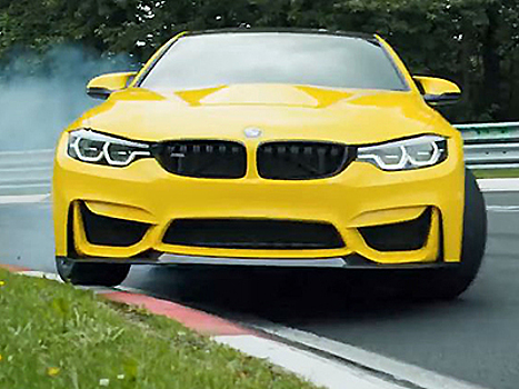 Видео: BMW M4 CS зрелищно удирает с Нюрбургринга