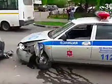 Пенсионер устроил ДТП с машиной ГАИ под Москвой