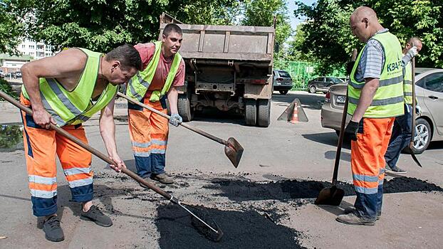 Половину запланированных дорог во дворах Балашихи уже отремонтировали