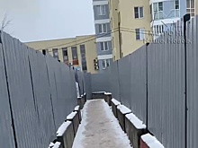 Участок улицы Сеченова перекрыли для пешеходов из-за строительства метро