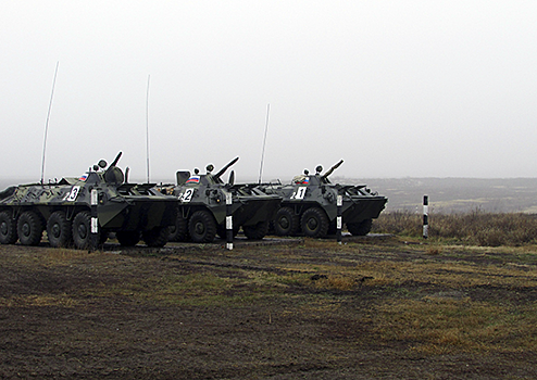 Российские военнослужащие в Приднестровье отработали вождение боевых машин
