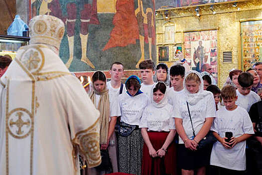 Патриарх Кирилл встретился с детьми Донбасса