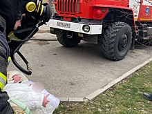 Пожарные спасли из огня бабушку и младенца в Батайске