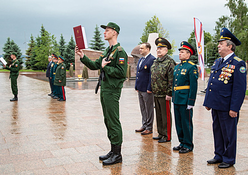 Новобранцы спортроты ЦСКА, г. Самара приняли Военную присягу