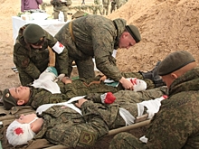 Военные медики тренировались оказывать помощь раненым под Волгоградом