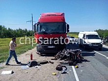 На трассе Сызрань-Саратов-Волгоград в ДТП погиб байкер из мотоколонны, ехавшей из Оренбурга (18+)