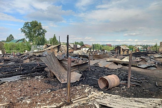 В уральском селе Шайдуриха в результате сильнейшего пожара погибла женщина