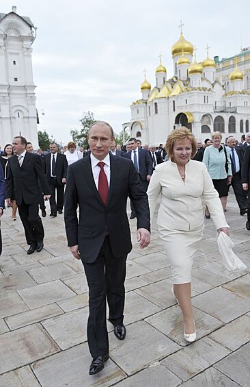Людмила Путина на третьей инаугурации своего супруга в 2012 году.