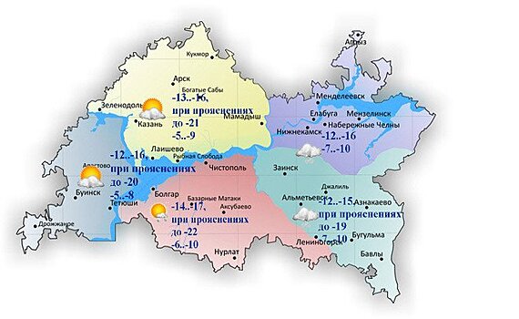 В Татарстан придет похолодание