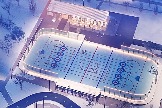 В парке у Святого озера открыли многофункциональную спортивную площадку