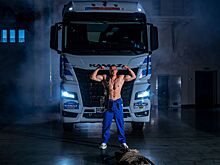 Российский силач Денис Вовк провёл тренировку в спортивном центре «КАМАЗ-мастер»