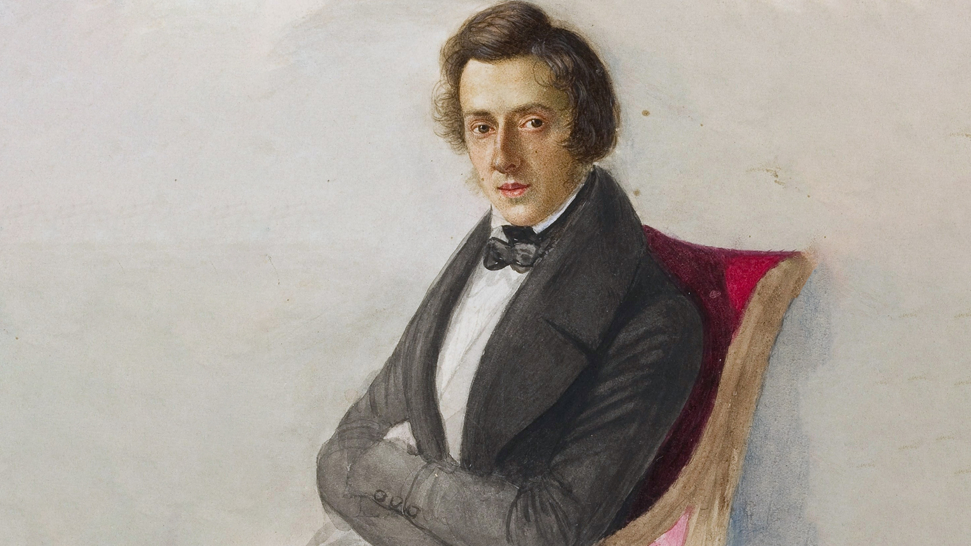 Шопен в 25 лет. Художник Maria Wodzińska, 1835г.