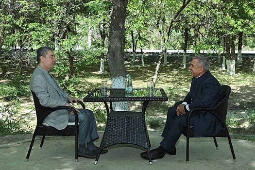 Рустам Минниханов встретился с национальным лидером туркменского народа