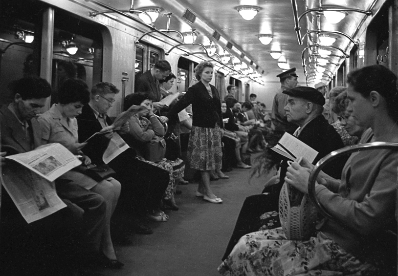 Пассажиры московского метрополитена, 1964 год