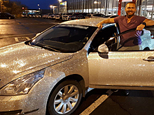 Оренбуржцев впечатлил автомобиль в стразах