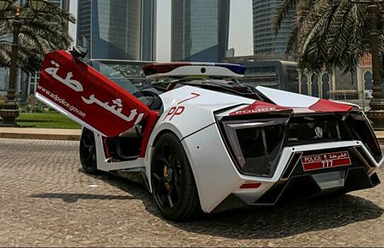 Эксклюзивный Lykan HyperSport отправился в полицейский автопарк Абу-Даби
