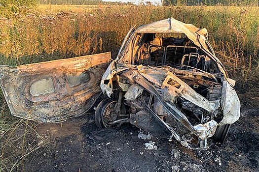 В Челябинской области водитель заживо сгорел в автомобиле после ДТП