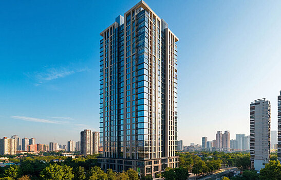 Бригады в усиленном режиме возводят новостройку «Триумф» в Донецке