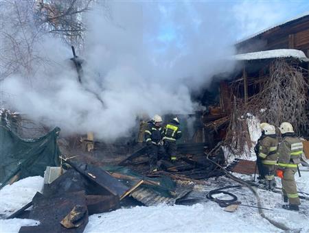 В центре Самары сгорел очередной частный дом