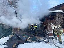 В центре Самары сгорел очередной частный дом