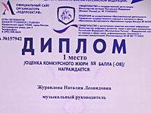 Постановка «Кто сказал мяу?» школы №1205 отмечена дипломом всероссийского педагогического конкурса
