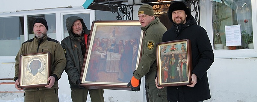 Новосибирская мастерская восстановила три православные святыни из ЛНР, вернув им первоначальный вид