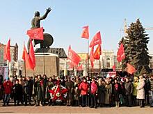 Митинг в Челябинске в честь 100-летия Красной Армии