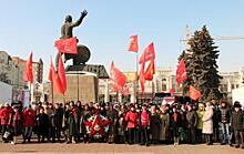 Митинг в Челябинске в честь 100-летия Красной Армии