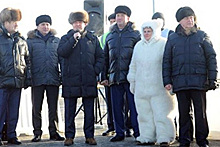 Тюменский депутат оделась белым медведем
