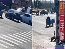 Нарушитель ПДД на мотороллере скрылся с организованного им места ДТП