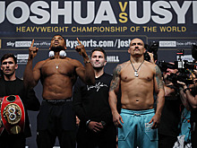 Джошуа оказался на восемь килограммов тяжелее Усика перед боем боксеров