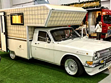 Дом на колёсах на базе «Волги» ГАЗ-24 попал на видео