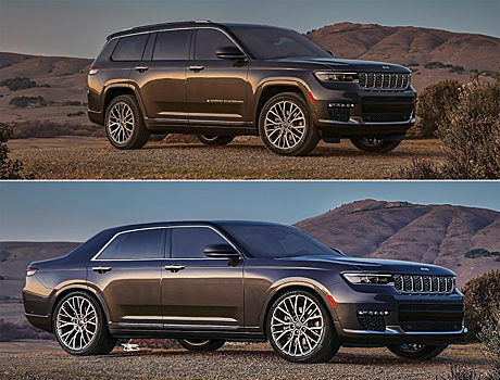  		 			Внедорожник Jeep Grand Cherokee L переделали в седан 		 	