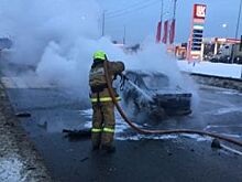 В ДТП в Вязниковском районе машина сгорела дотла