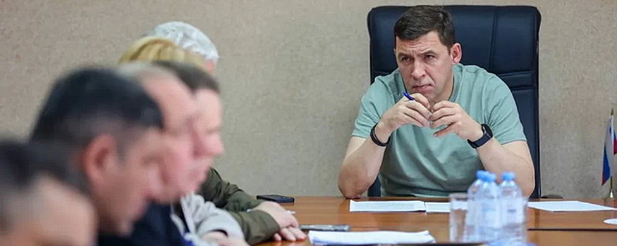 Губернатор Свердловской области посетил Асбест, оставшийся без воды из-за пожара