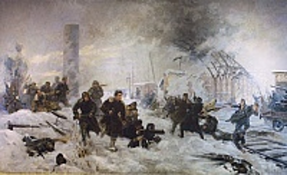 Советский художник Анатолий Горпенко написал картину «Бой за станцию Крюково» два раза – в 1943 и 1951 годах