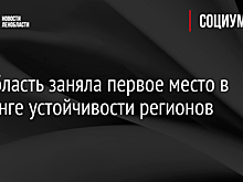 Ленобласть заняла первое место в рейтинге устойчивости регионов